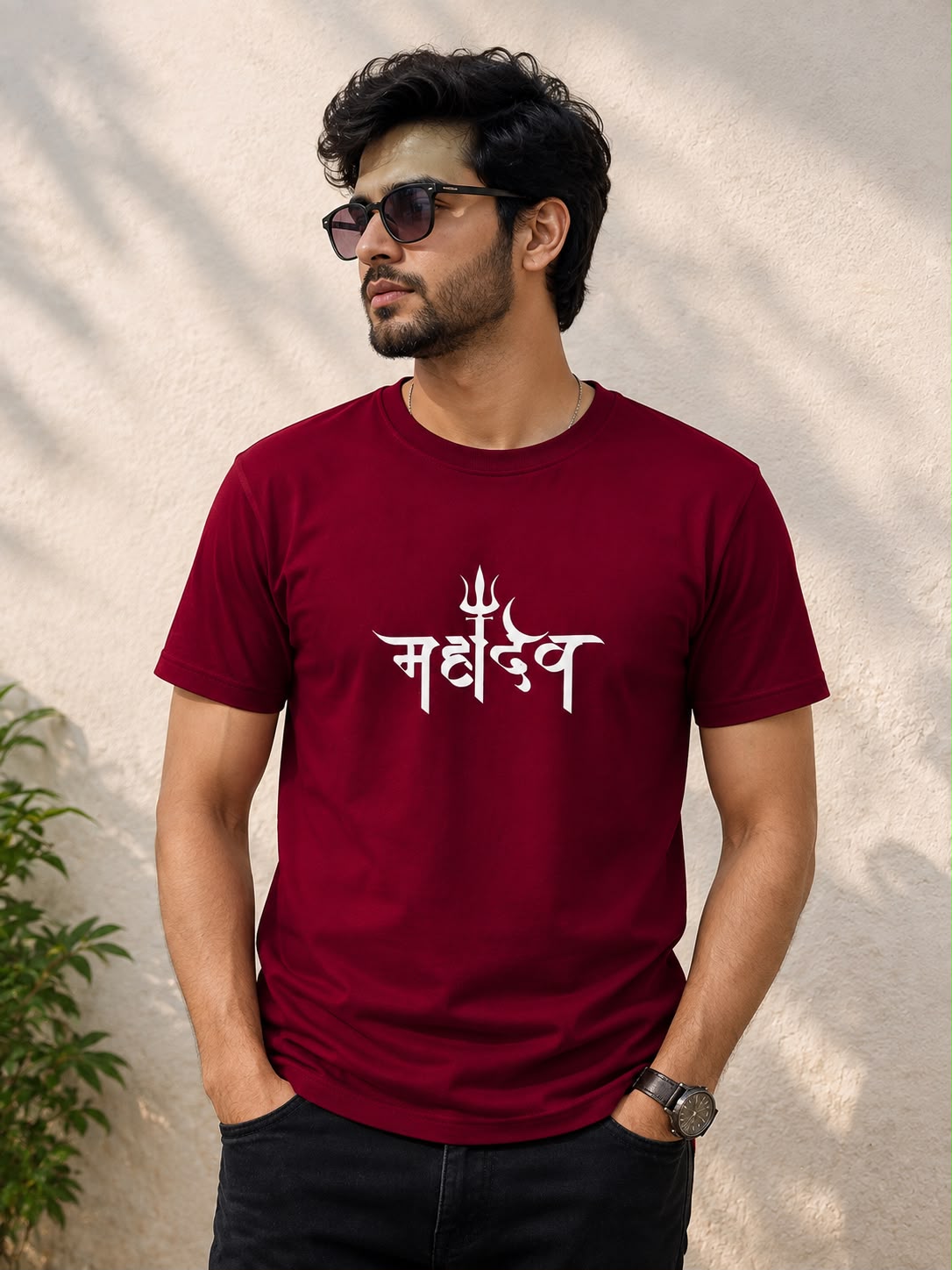 Mahadev Printed Half T-shirt