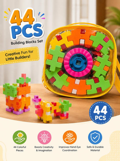 44 PCS Building Blocks Set for Kids | Creative Educational Construction Toy
