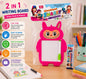 2 in 1 Writing Board for Kids with Whiteboard, Blackboard, Marker & Chalk | Reusable Educational Learning Toy | 3+ Years