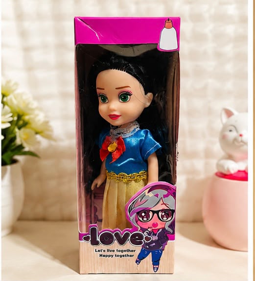 Cute Princess Fashion Doll for Girls | Soft Hair | Beautiful Dress | Kids Toy Gift | 18-20 cm