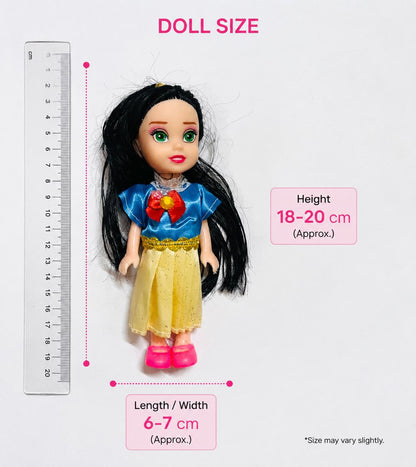 Cute Princess Fashion Doll for Girls | Soft Hair | Beautiful Dress | Kids Toy Gift | 18-20 cm