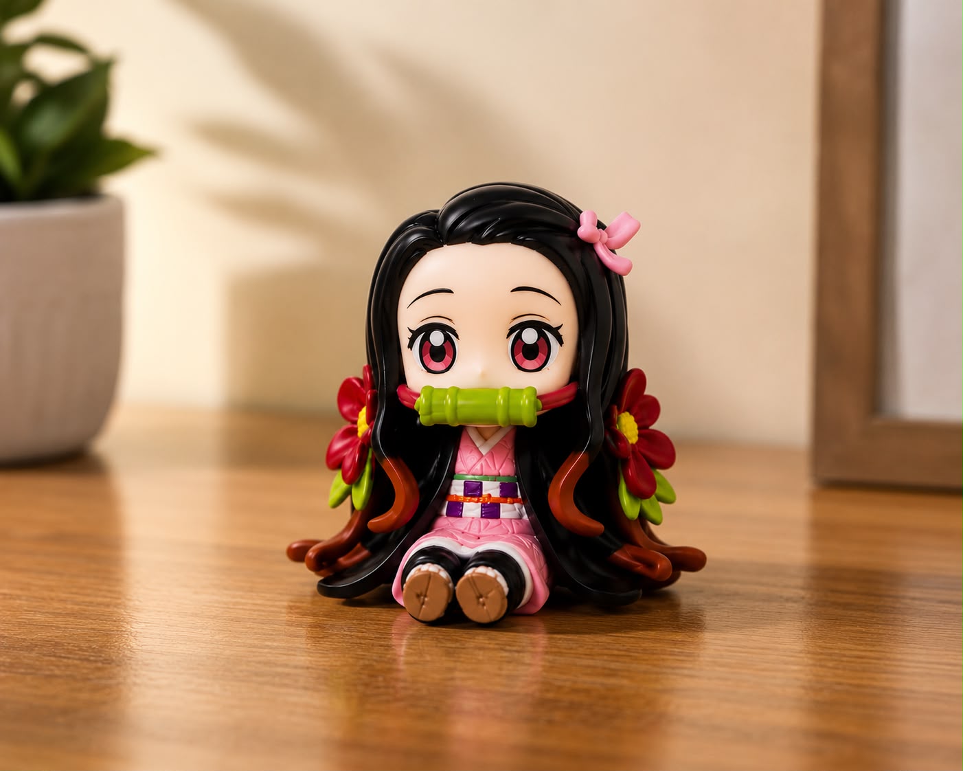 Nezuko Kamado Mini Anime Figure | Demon Slayer Collectible Desk Decoration