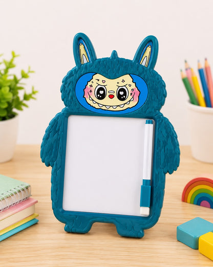 2 in 1 Writing Board for Kids with Whiteboard, Blackboard, Marker & Chalk | Reusable Educational Learning Toy | 3+ Years