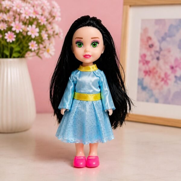 Cute Princess Fashion Doll for Girls | Soft Silky Hair | Elegant Princess Dress | Kids Toy Gift | 18–20 cm