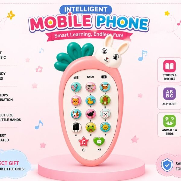 Intelligent Mobile Phone Toy for Kids – Light & Music Educational Toy