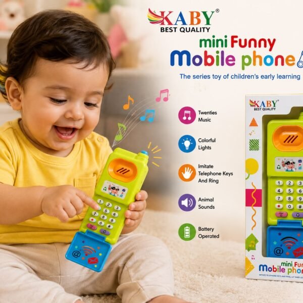 KABY Mini Funny Mobile Phone Toy for Babies 6+ Months