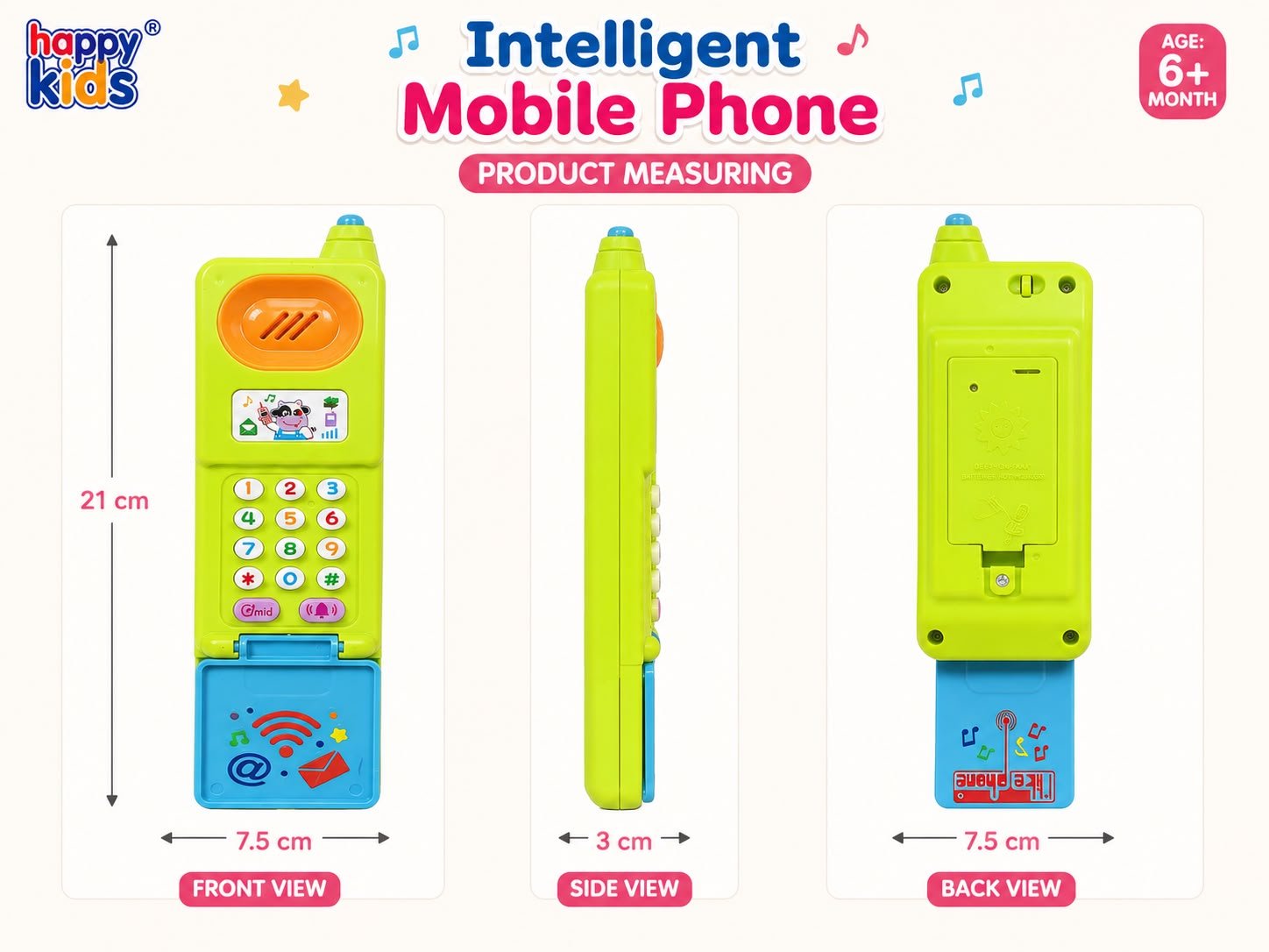 KABY Mini Funny Mobile Phone Toy for Babies 6+ Months - Image 5