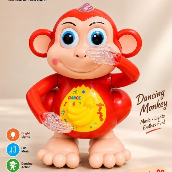 GOOYO Dancing Monkey Toy for Kids with Music, Lights & Dancing Action – Interactive Musical Monkey Toy, Battery Operated, Ages 3+